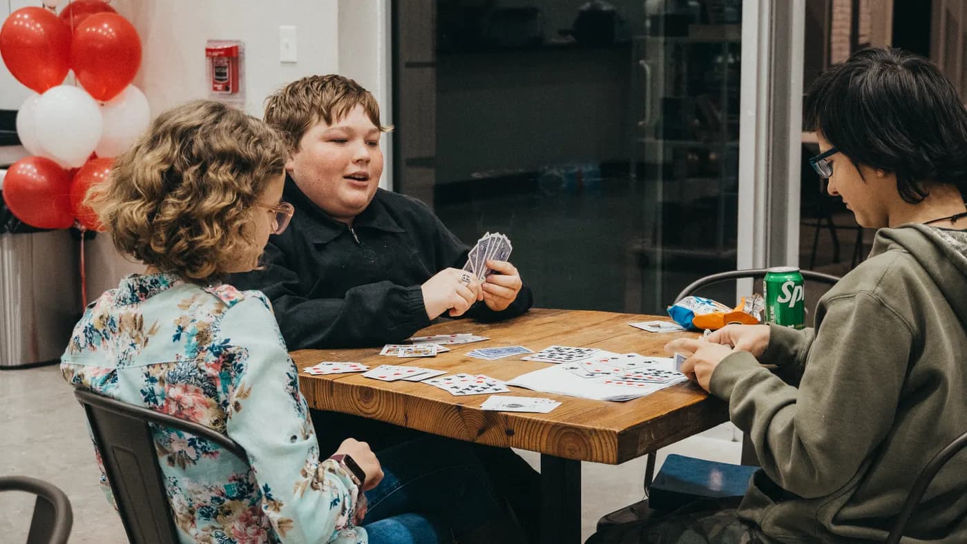 Students gathered at a Vintage Students night